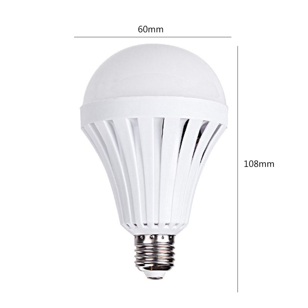 3pcs Rechargeable E27 Emergency Lantern Bulb 5W Energy-Saving Light No Hook for Camping Home Living Room Power Failure