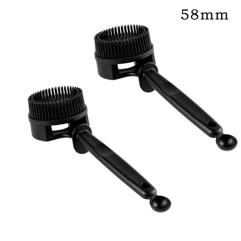 Spazzola per Pulizia Macchina da Caffè 51mm/58mm Spazzola per Pulizia Gruppo Erogatore Espresso Spazzola in Silicone Smontabile Strumenti per la Pulizia della Macchina da Caffè