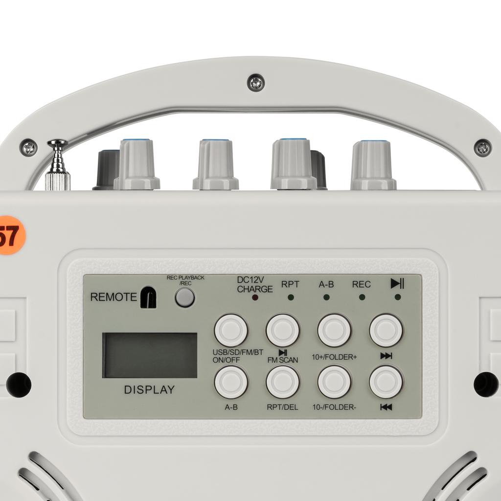 Rebel SH222UBT 50W Bluetooth Portable Amplifier Microphone Set