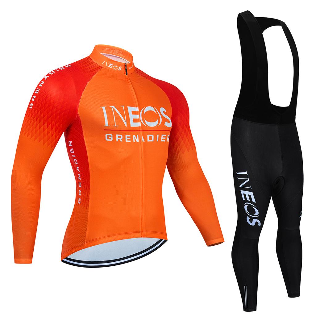 2026 Ineos Grenadier Conjunto de Maillot de Ciclismo de Otoño Manga Larga Secado Rápido Ropa de Bicicleta MTB Maillot Ropa Ciclismo Bicicleta de Carretera Ropa Deportiva