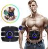 Abdominal Muscle Massager EMS Fitness ABS Arm Training Patches Muscle Exercise Instrument Body Slimming Machine USB Charging Home Men Women