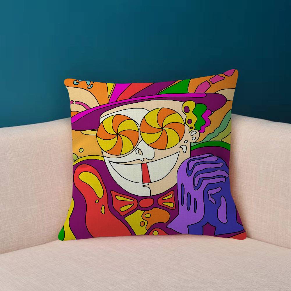American S-Superjails Anime Cushion Cover Soft Decorative Square Cushion Covers 45x45cm Pillowcases For Sofa Couch Bedroom