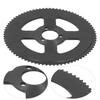 Schwarze Scheibe 25H Drei Löcher 80Z Kurbelgarnitur Innendurchmesser 29mm Ritzel für Elektroroller