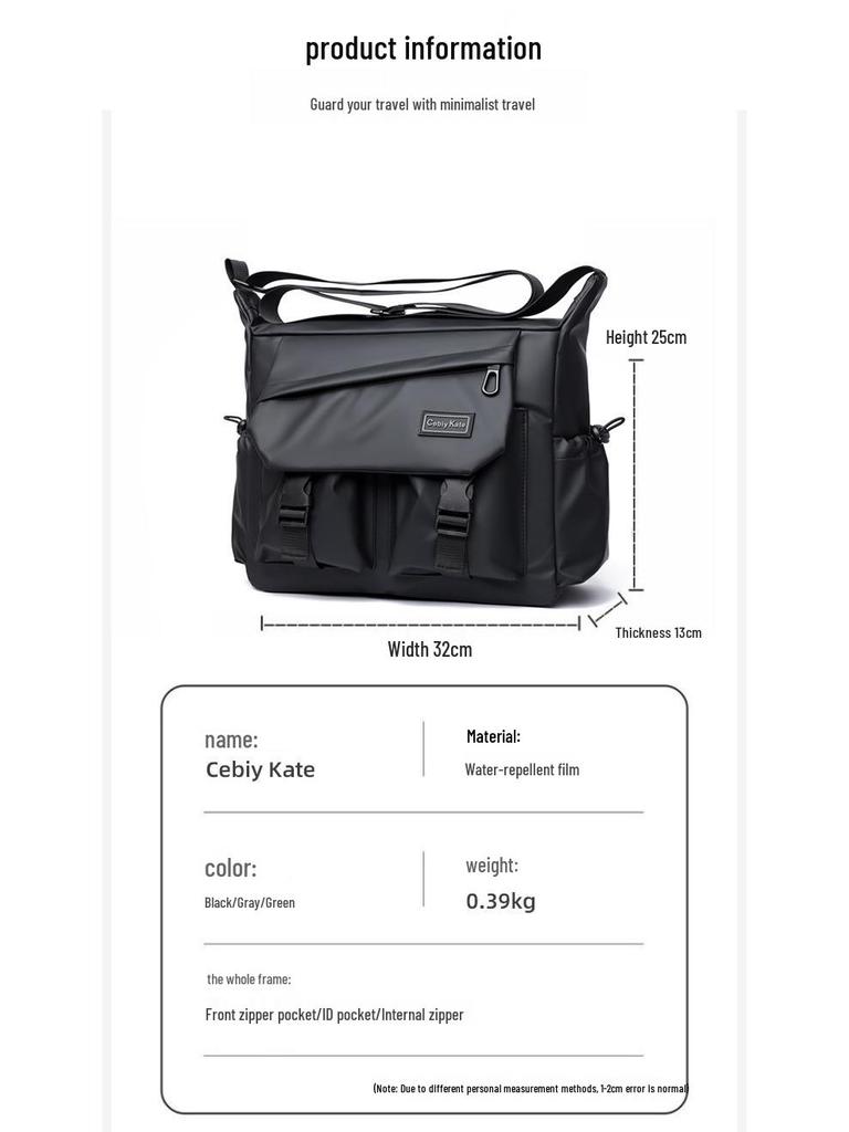 Modny Plecak na Ramię i Torba Listonoszka o Dużej Pojemności do Sportu, Podróży i Podróży Służbowych