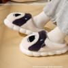 Fashion Winter Women's Cotton Slippers Cartoon Couple Non-Slip Warm Indoor Home Slippers Plush Fluffy 2025 Comfortable Floor Slippers