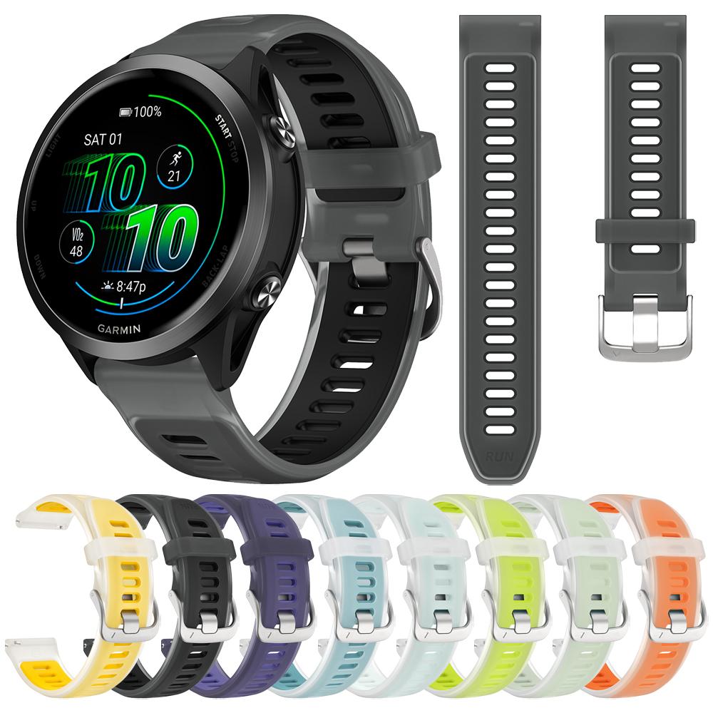 22mm 20mm 18mm Durchsichtiges Silikonarmband Für Garmin Forerunner 570 265 255 165 265S Vivoactive 6 5 4 4S/Venu 3S 3 2 Plus Band