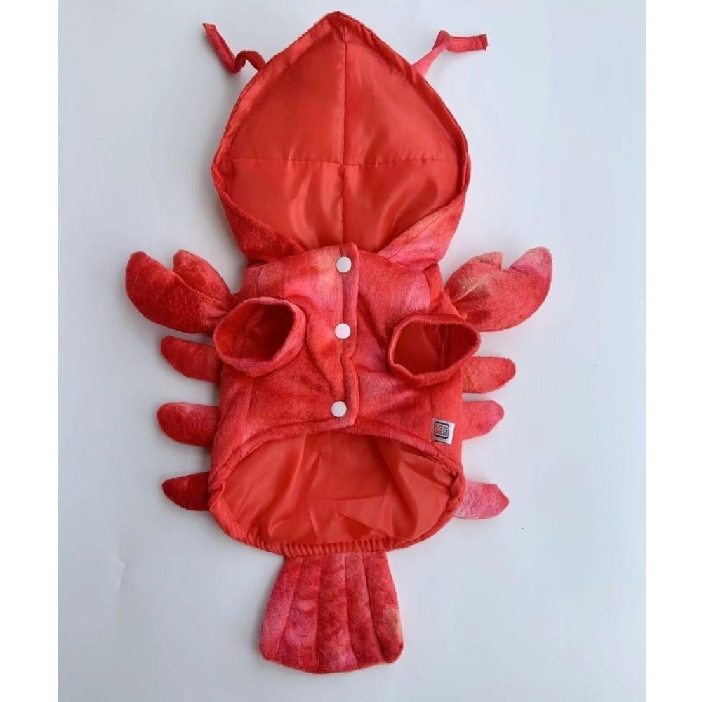Soft Lobster Pet Costume Cozy Lobster Cosplay Clothes Funny Cat Halloween Costume Dress Up
