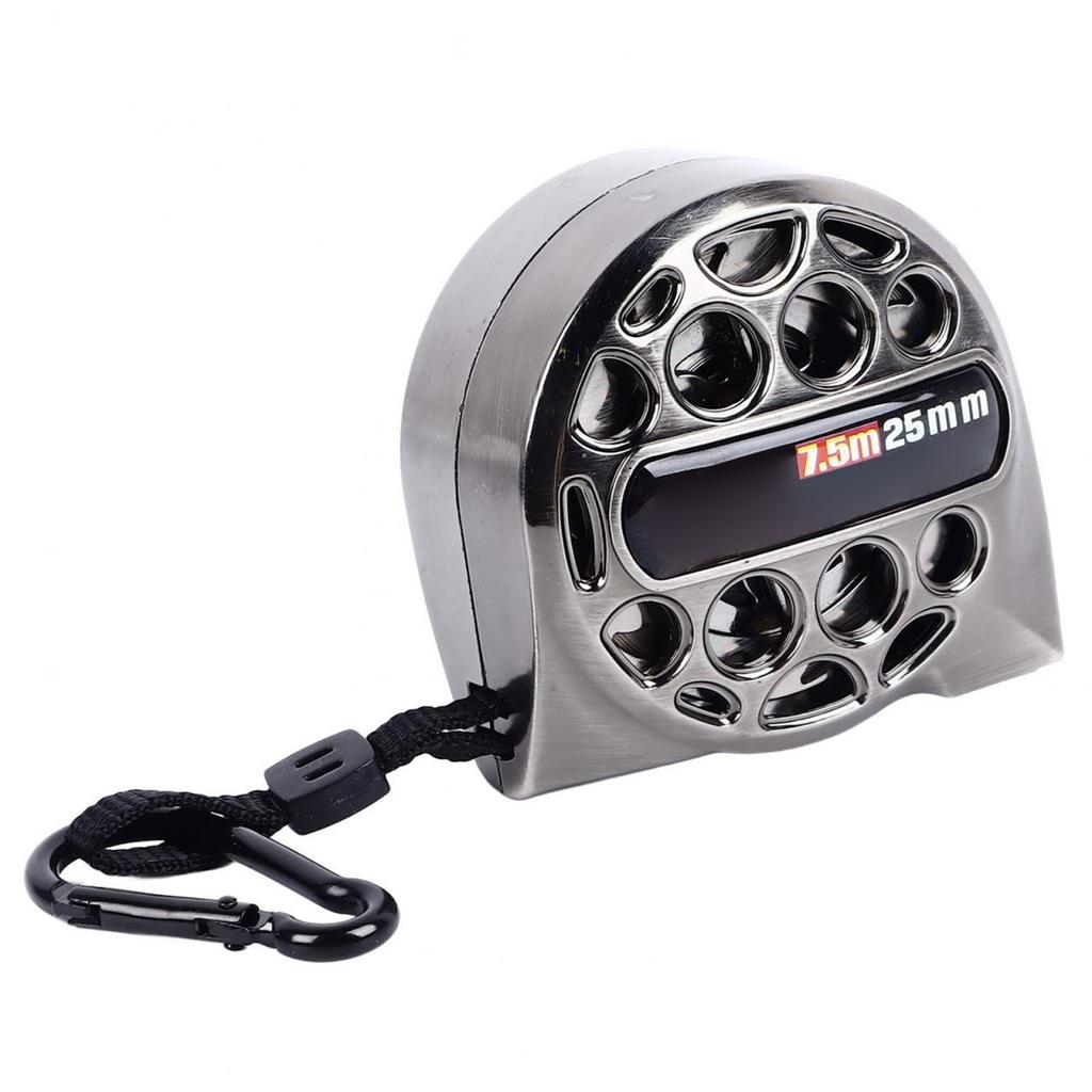 Hollow Steel Tape 25ft Stainless Measure Ruler with Double Sided Scale Waterproof Portable