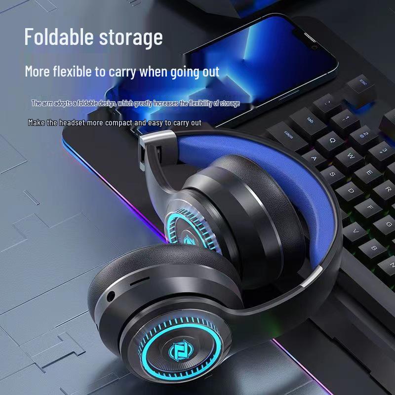 Hot-Selling Luminous Wireless Bluetooth Gaming Headphones with Microphone