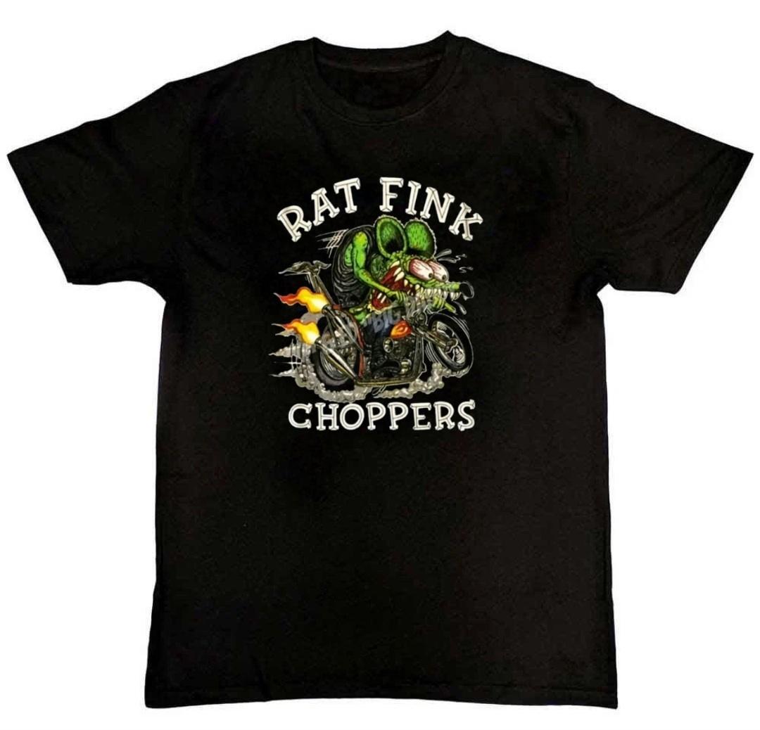 Rat Fink Choppers T-Shirt Ed Big Daddy Roth Mens T-Shirt L