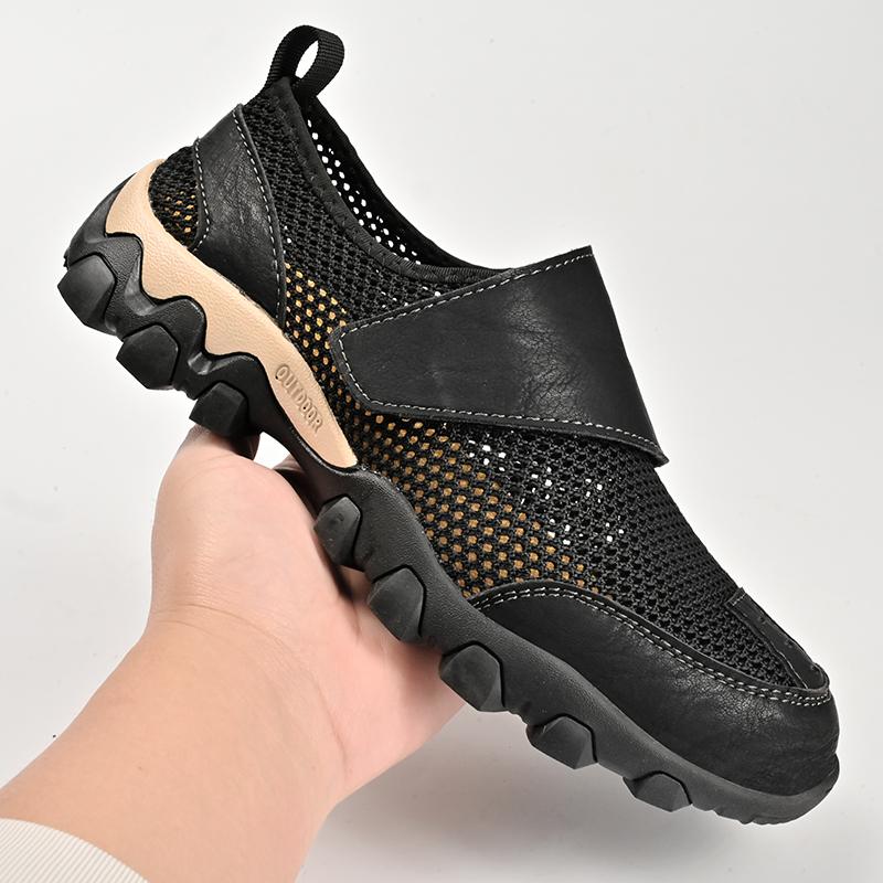 

Модные горячие продажи Мужская повседневная обувь Удобные сетчатые лоферы Универсальные летние кроссовки Ручная работа Мужские кроссовки Дышащая обувь для вождения 38