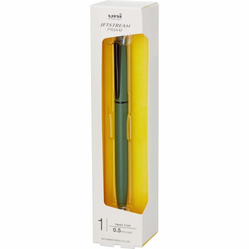 Mitsubishi Pencil Oil-Based Ballpoint Pen Jet Stream Prime Rotary Feeding Type 0.5 Dark Olive Easy to Write SXK330005.18