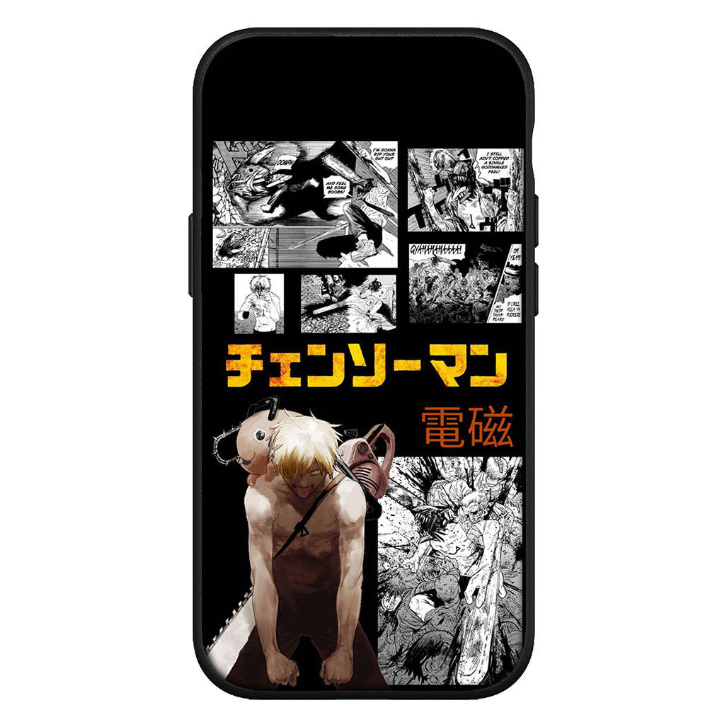 Cover for iPhone 16 15 Xiaomi Redmi Note 14 13 12 11 Pro Max 16e Samsung Galaxy S25 S24 S23 Moto OPPO Huawei Denji Makima Chainsaw Man Gir Phone Case