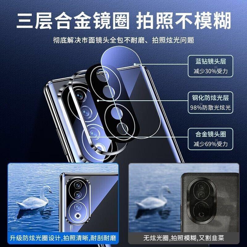 360 Full Case For Honor 90 Case Double Sided Magnetic Adsorption Tempering Glass Protection Clear Phone Cover For Honor 90 5G