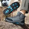 Men's Hiking Boots Waterproof Leather Ankle Boots Outdoor Camping Climbing Shoes Trekking Sneakers for Men Casual High Top Boots