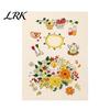 Artistic Hanging Calendar 2027 Wall with Wind And Flower Illustrations, Hand-Painted Retro Linen Personalized Office Planner Texture Paper,