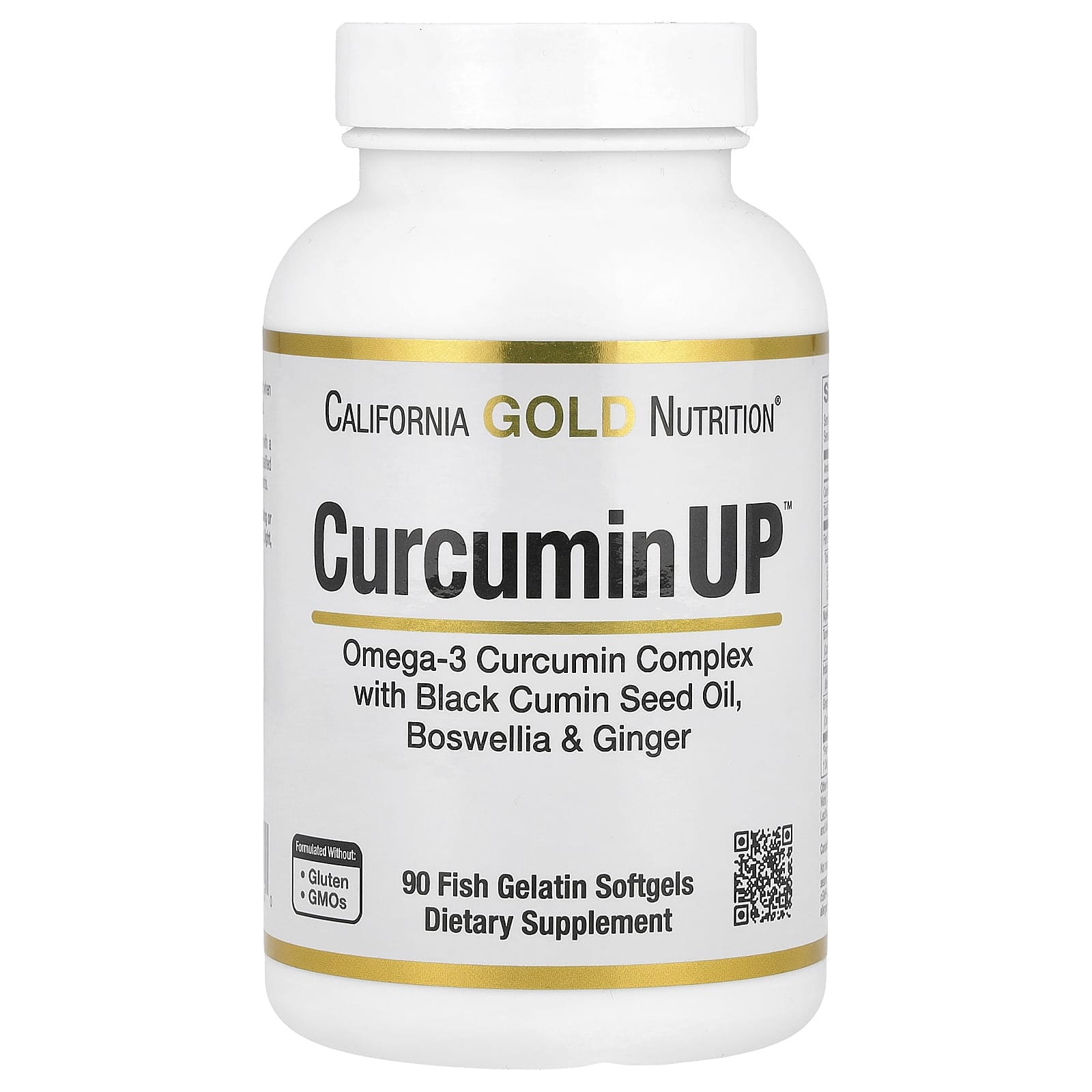 

California Gold Nutrition, CurcuminUP™, 90 м’яких капсул риб’ячого желатину
