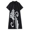 Short Sleeve Plus Size Cotton Vintage New In Dresses for Women Casual Loose Long Summer Shirt Dress