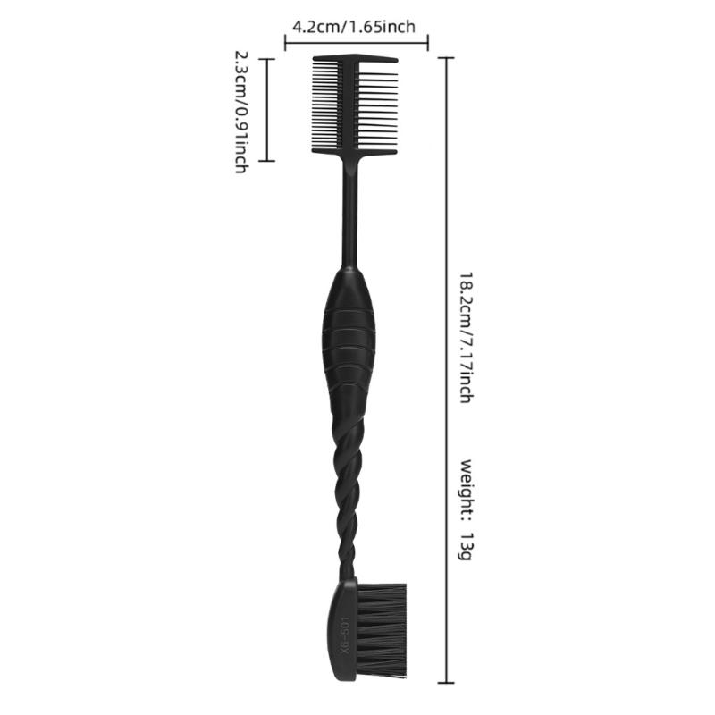 Double Sided Hair Brush With Detangling Teeth And Precise Tip For Frizz Control Portable Sensitive Scalp Care