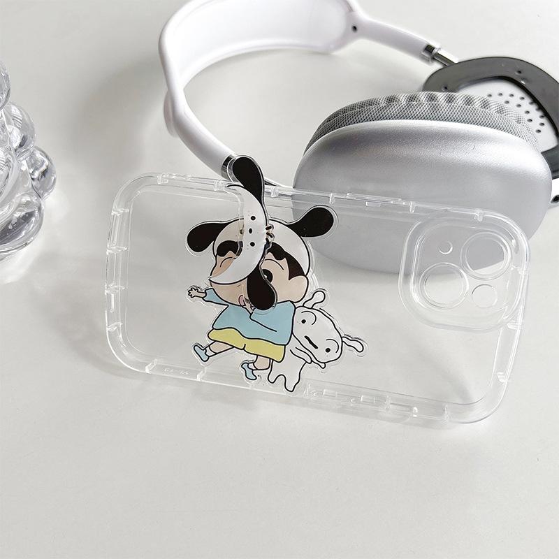 Cartoon Xiaoxin Cute Fun Mobile Phone Airbag Bracket Back Sticker Retractable Desktop Rotatable Watching Drama Support Rack