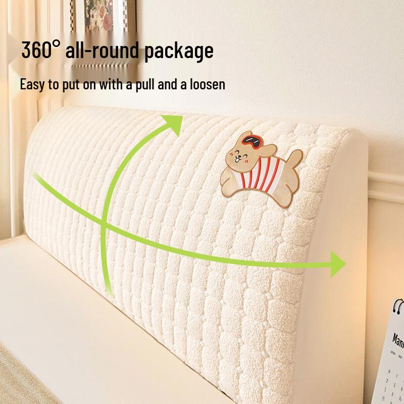 Handun Cloud Velvet Bed Headboard Cover