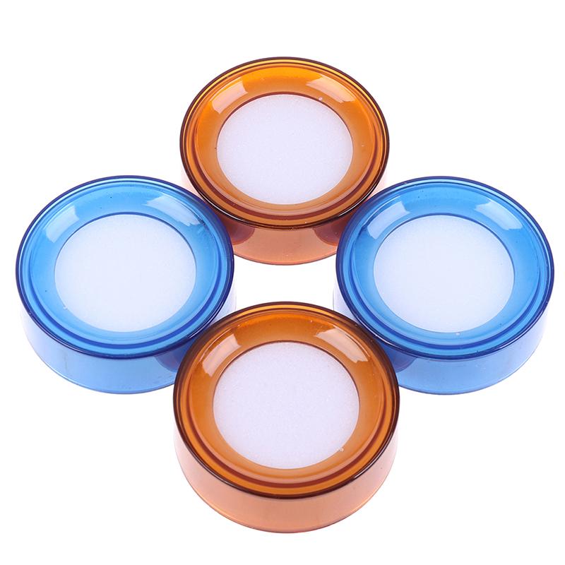 2Pcs/Lot Plastic Round Case Finger Wet Sponge Damper For Casher Count Money