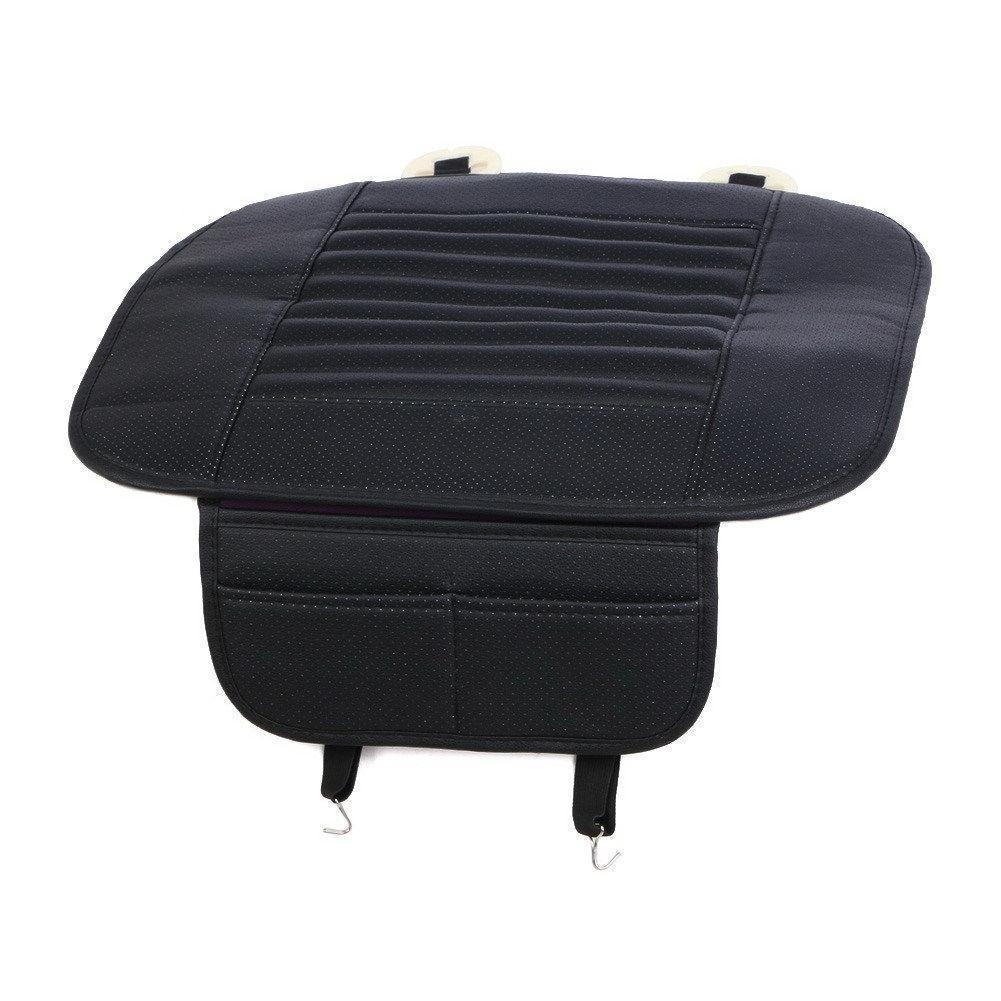 Universal Black Car Front Seat Cover Breathable PU Leather Seat