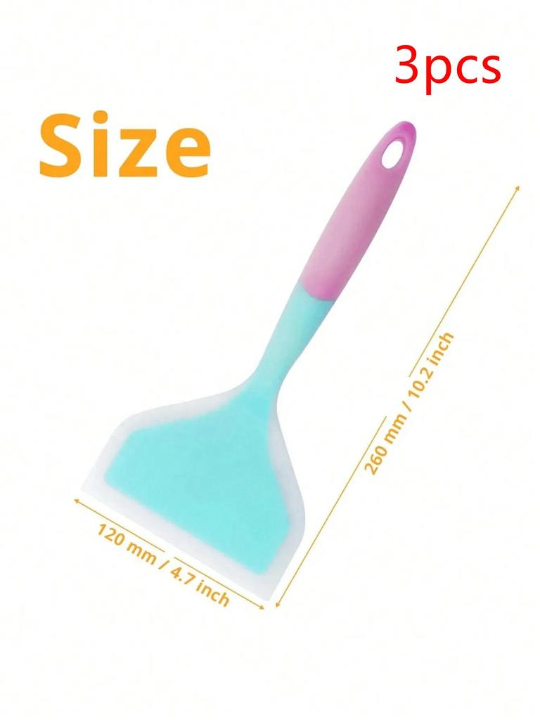 1/3 szt. Silikonowa szpatułka Naczynia Kuchenne Przybory do Gotowania Wołowina Mięso Jajko Skrobak Kuchenny Szeroka Łopatka do Pizzy Narzędzia do Gotowania Szpatułka Nieprzywierająca