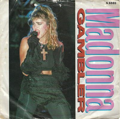 7inch Record MADONNA - Gambler A6585 Geffen Records 1985 UK Dance & Electronica Used