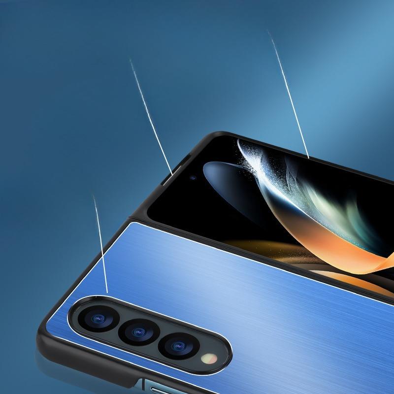 Odpowiedni dla Samsunga Galaxy Z Fold6 Etui na telefon składany Szczotkowany metal Flip6 Odporne na upadki Etui ochronne z TPU