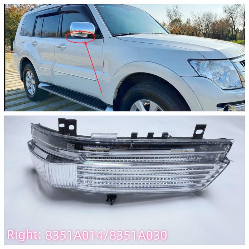 1PCS Rearview Mirror Side Rear View Mirror Light Turn Signal Lamp Fit For Pajero Montero Shogun V73W V87W V93W V97W 8351A029
