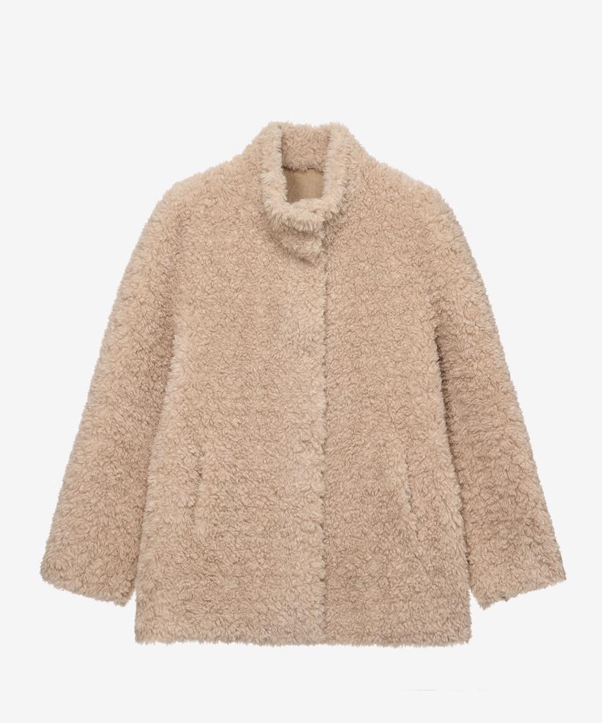 MIND BRIDGE WOMEN [W] Shearling Half Fur Coat - 2 Colors