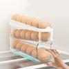 Egg Storage Box Organizer for Refrigerator Rolling Egg Organizer Holder Fridge Storage Organizer Food Storage Container