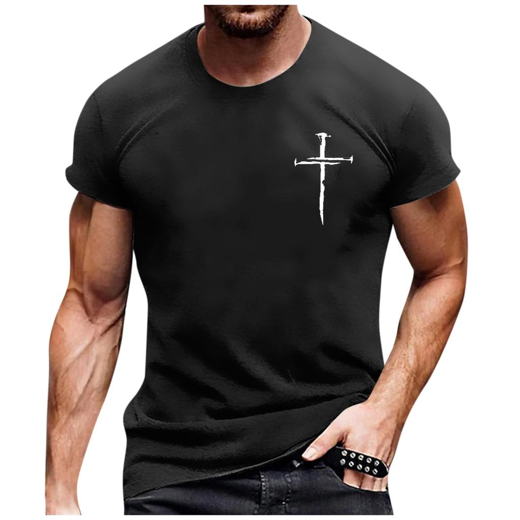 Top alla moda estivo a maniche corte con colletto assorbi-sudore e stampa retrò