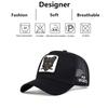 Unisex Cat Embroidery Baseball Net Caps Spring Summer Outdoor Adjustable Casual Hats Sunscreen Hat
