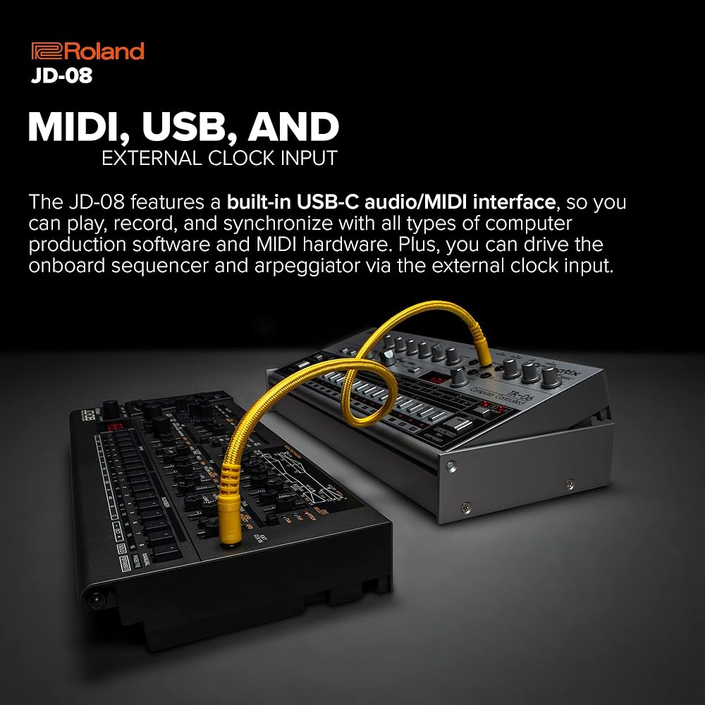 Roland Roland Sound Module JD-08 Sound Module JD-800 Sound and Behavior with Battery Powered Port...