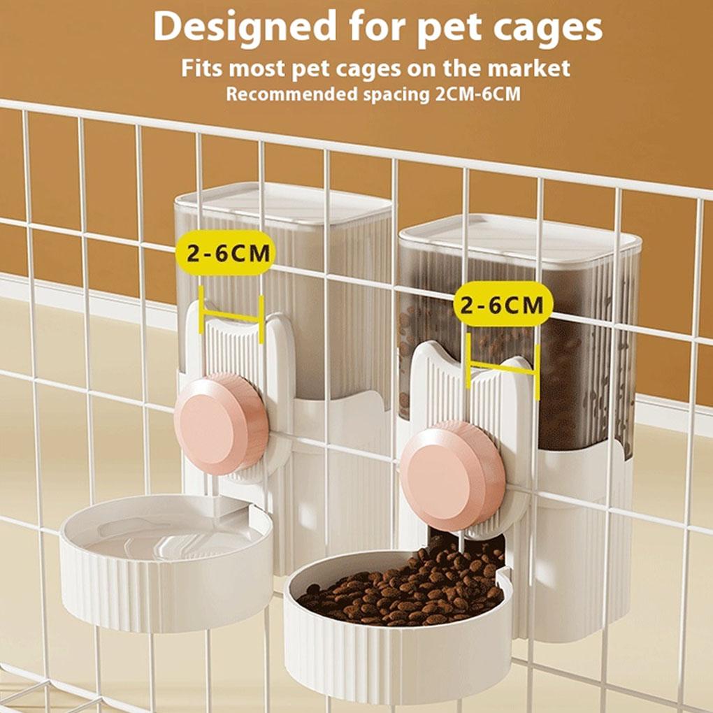 2x Hanging Automatic Cat Feeder And Water Dispenser For Ferrets And Rabbits Rabbit Feeders For Cages