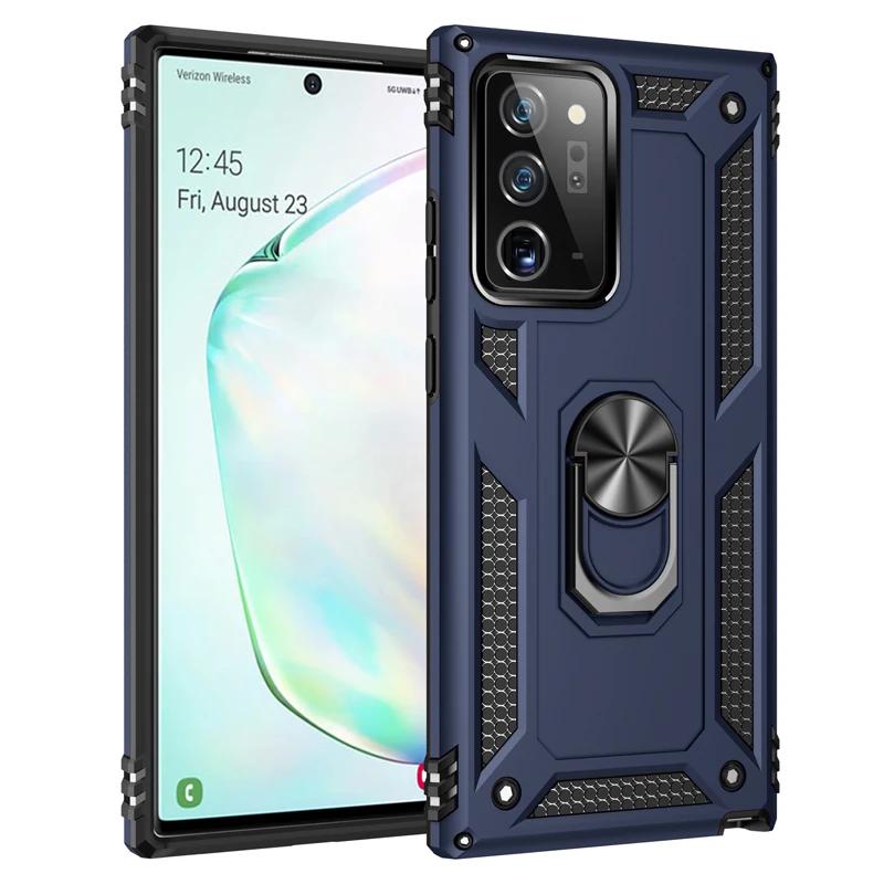 Shockproof Armor Bumper Case for Samsung Galaxy A54 A55 A14 A15 A25 A34 A23 Note 20 S24 Ultra S23 S22 S21 Metal Ring Back Cover