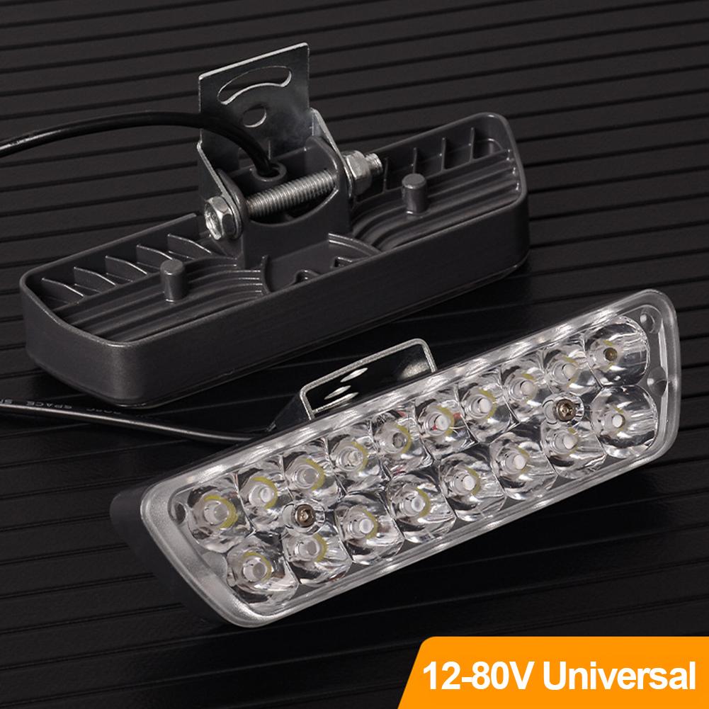 Universal 20W 18LED Motorcycle Ultra Bright Headlight Waterproof Spot Light for E-bike Scooter Modification 12-80V Wide Voltage