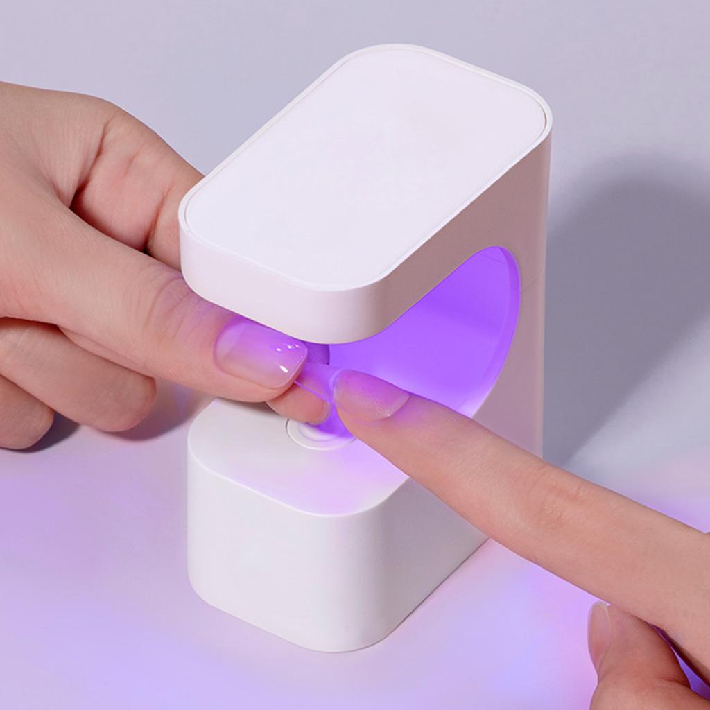 Portable UV Nail Lamp 6 LED Beads 45S 60S Timer Fast Curing USB Powered Gel Polish Dryer for Gel Polish DIY Manicure
