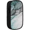 Green Marble Texture, Anime-Style Brush Holder, Cosmetic Pouch, Stationery Storage, Character Goo...