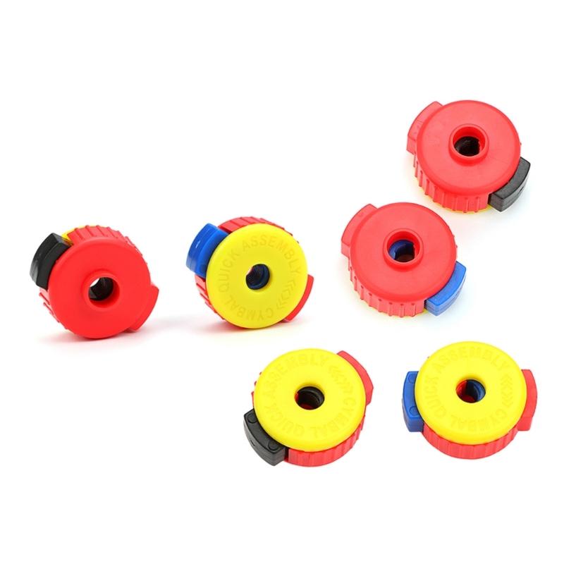 2 Pcs Quick Release Cymbal Mate Push-On Design Plastic Cymbal Nuts Quick Assembly Drum Mate Percussion Spare Parts