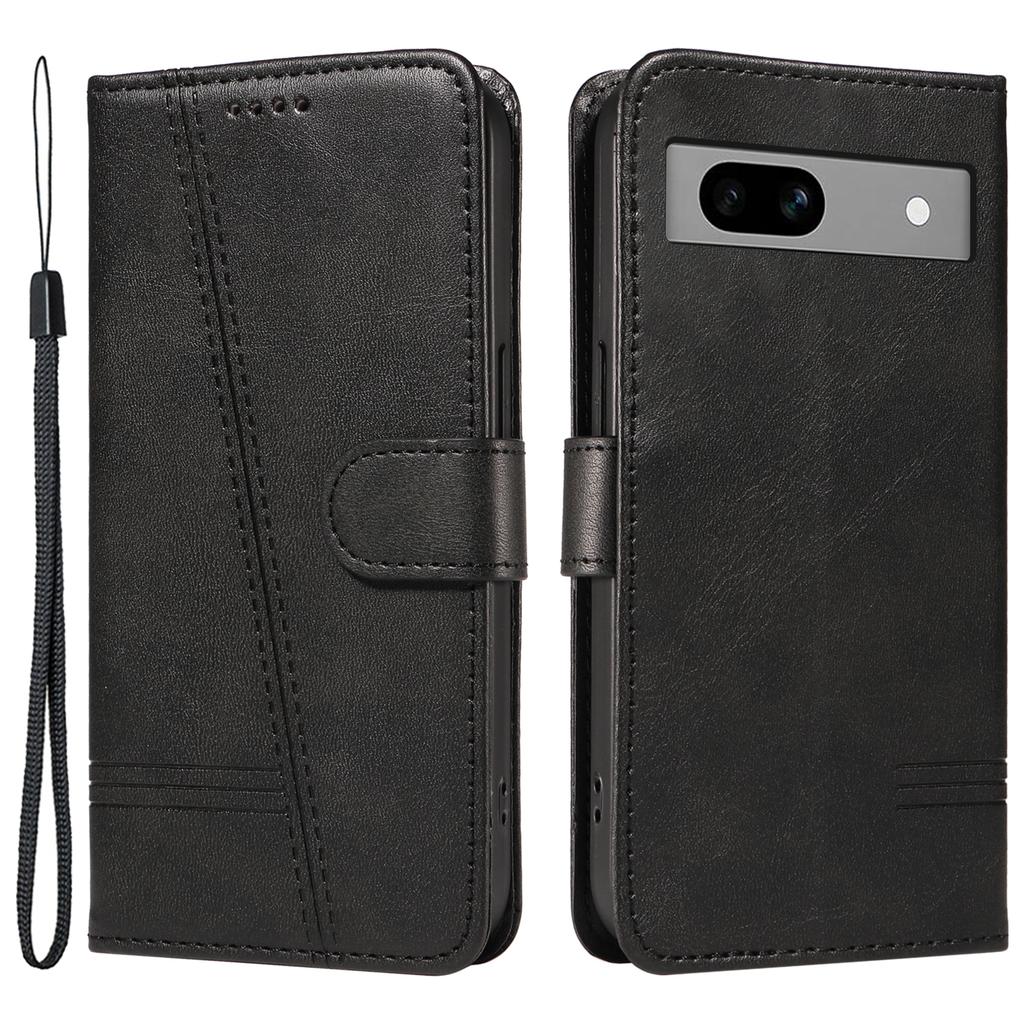 For Google Pixel 7a Case Wallet PU Leather Phone Cover with Stand View