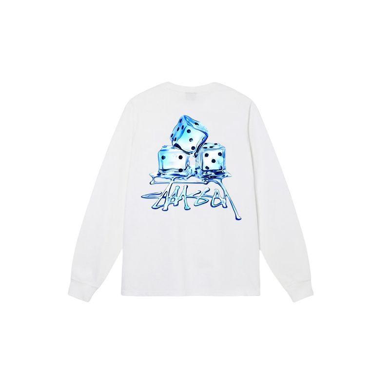 Sudadera Unisex con Estampado Stusy de Algodón Puro con Cuello Redondo - Estilo Moderno, Holgado y Casual