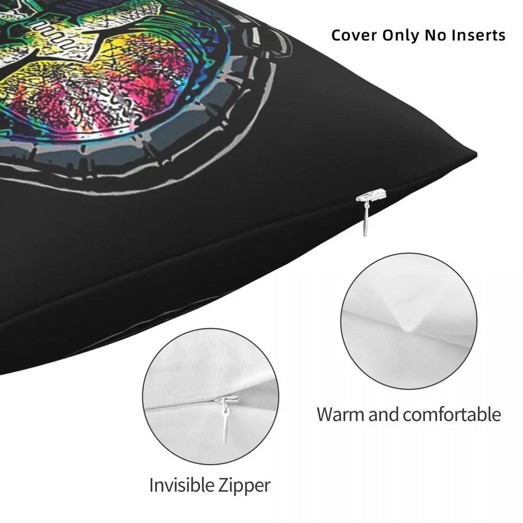 Farbe Dj Zuckerschädel Kissenbezug Druck Polyester Kissenbezug Dekorative Kissenhülle Bezug Stuhl Großhandel ''
