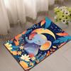 Sleeping Elephant Printed Area Rug, Durable Polyester Crystal Velvet Carpet, Soft Non-Slip Mat for Bedroom, Cloakroom, Kitchen,