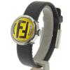 Fendi Boothra Watches 8010L Silver yellowDial Stainless Steel/rubber Quartz Analog Display Women Used