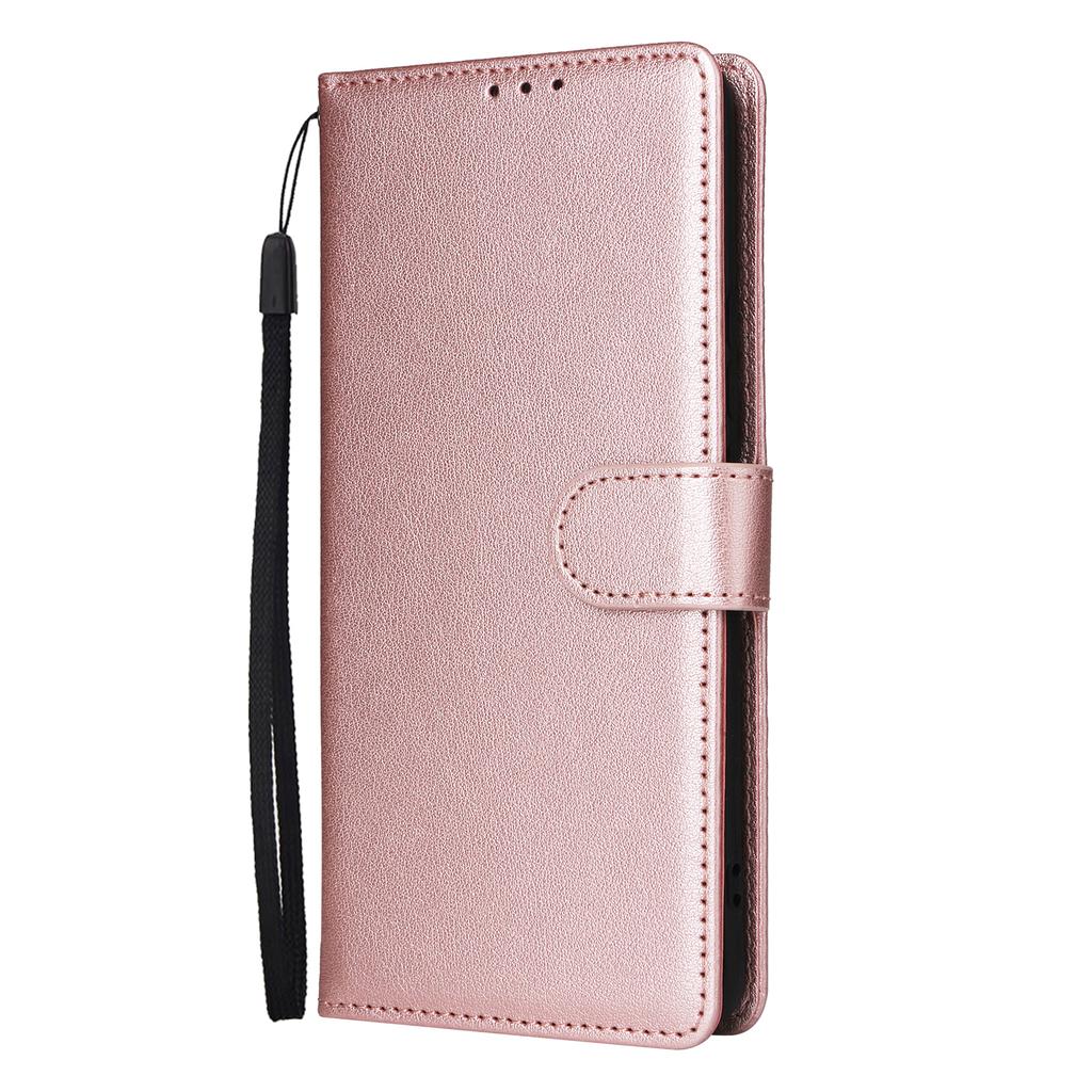 For Realme 14 Pro+ 5G Case Wallet Stand View PU Leather Phone Cover with Wrist Strap