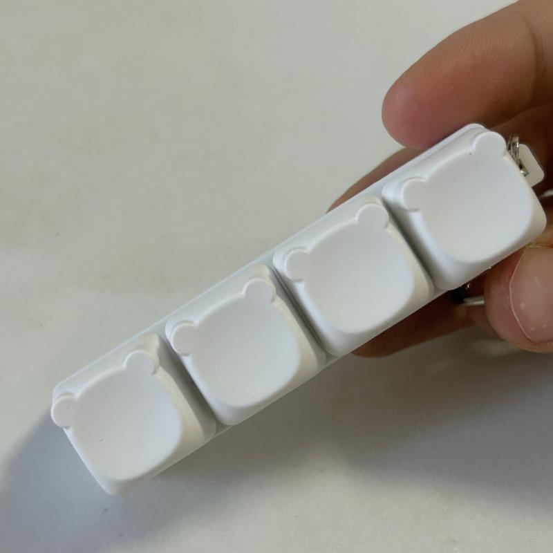 1Pcs Boys Girls Anti Stress Finger Keyboard Games Keychain Without Light 9 Keyboard Key Toy For Adults Antistress Toys