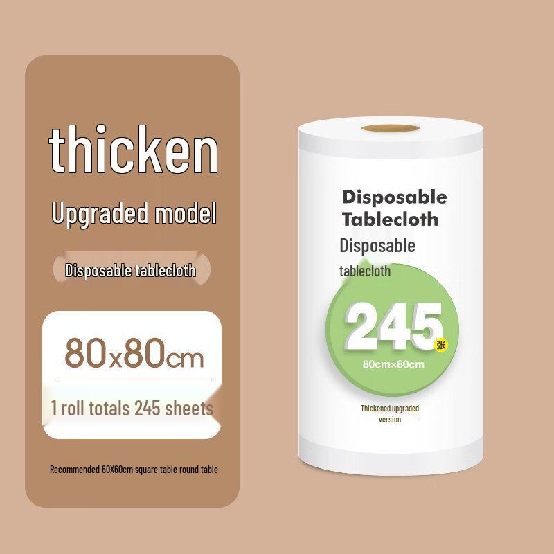ZISIZ Thickened Disposable Plastic Tablecloth